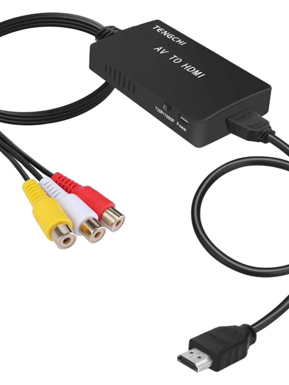 Tengchi RCA to HDMI Converter, AV to HDMI Adapter